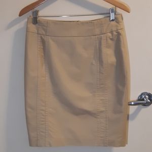 Khaki pencil skirt